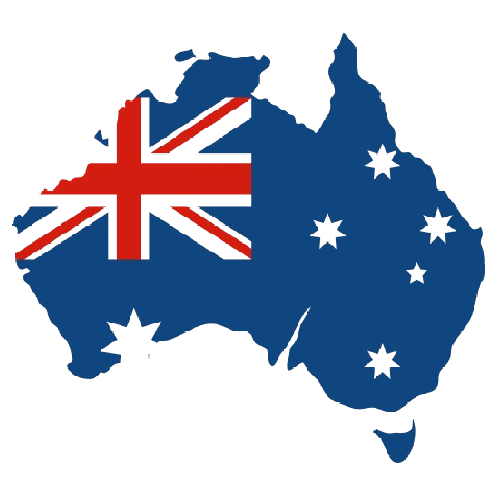Australia flag/map
